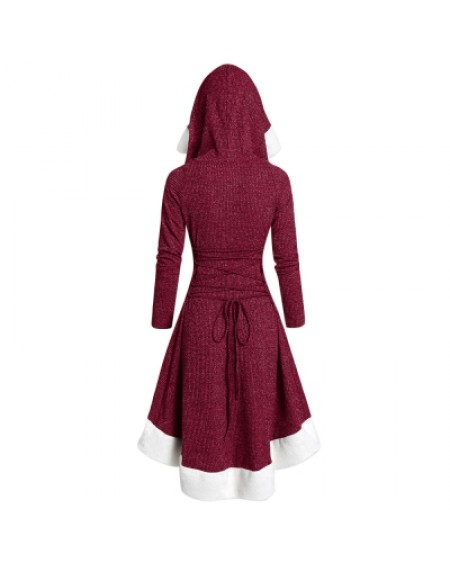 Hooded Long Sleeve Dress