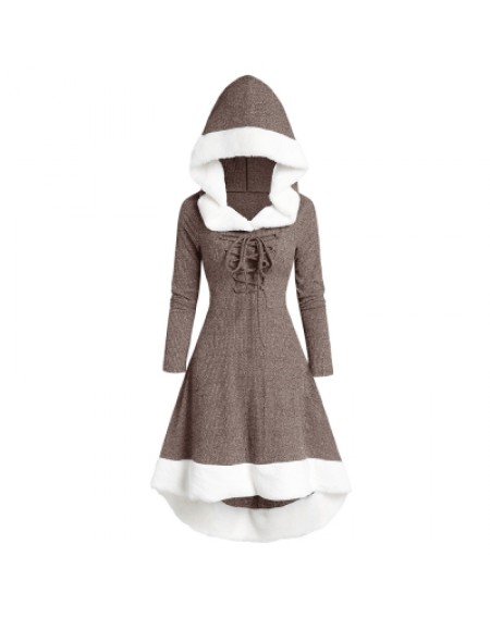 Hooded Long Sleeve Dress