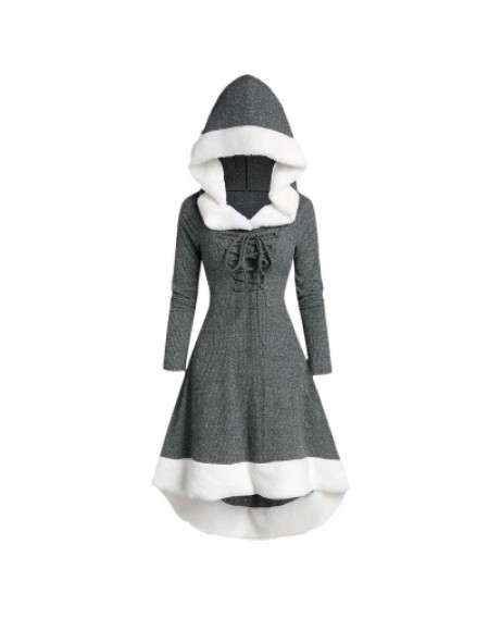 Hooded Long Sleeve Dress