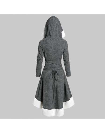 Hooded Long Sleeve Dress