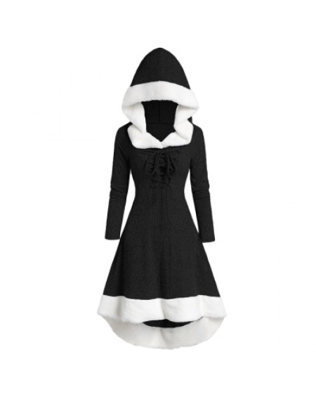 Hooded Long Sleeve Dress