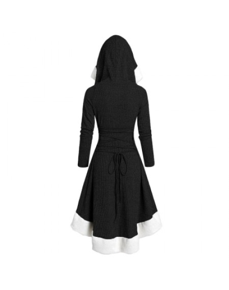 Hooded Long Sleeve Dress