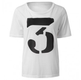 Figure Print Color Block T-Shirt