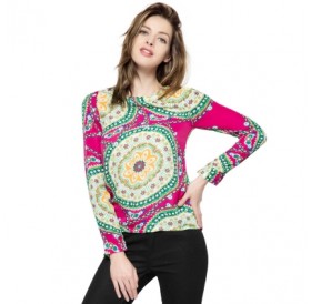 Floral Print Long Sleeve Chiffon Shirt