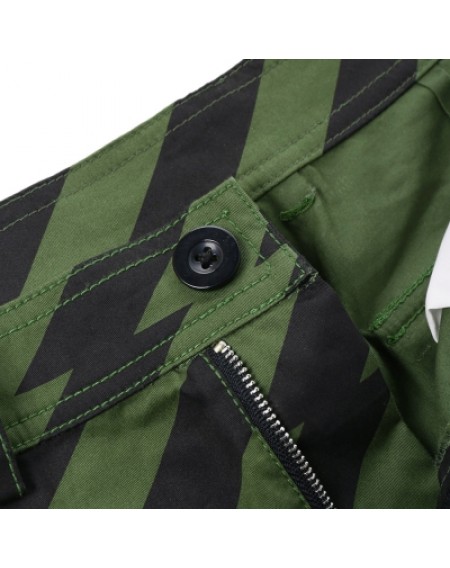 Diagonal Stripe Pockets Design Cargo Shorts