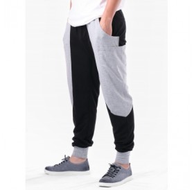 Pocket Design Narrow Feet Panel Pants