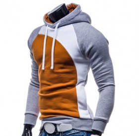 IZZUMI Paneled Raglan Sleeve Hoodie