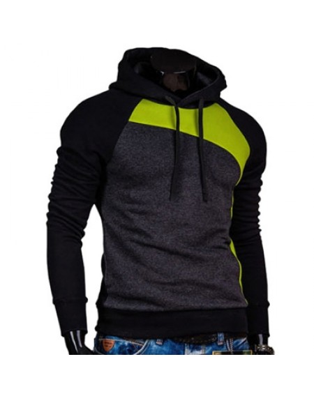 IZZUMI Paneled Raglan Sleeve Hoodie