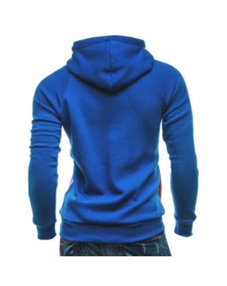 IZZUMI Paneled Raglan Sleeve Hoodie