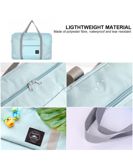 Travel Portable Folding Storage Bag Large Capacity Waterproof Bag A141-017 Light Blue