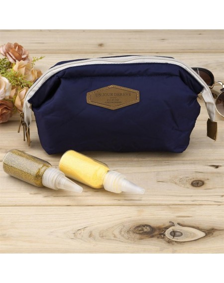 Portable Makeup Bag Casual Purse Women Travel Pouch Zipper Clutch Handbag