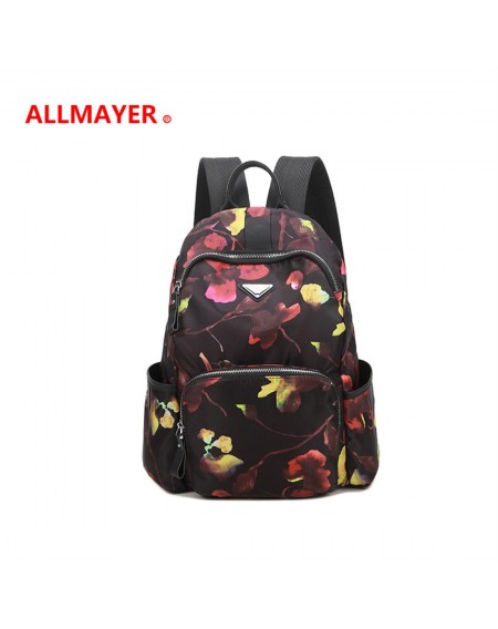 Waterproof nylon Oxford cloth backpack neutral outdoor leisure print wearable travel camouflage anti-theft backpack 879 large: black (can hold 14 "computer)