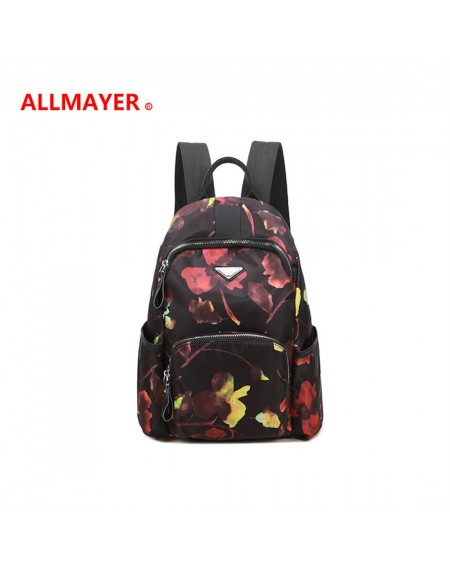 Waterproof nylon Oxford cloth backpack neutral outdoor leisure print wearable travel camouflage anti-theft backpack 879 large: black (can hold 14 "computer)