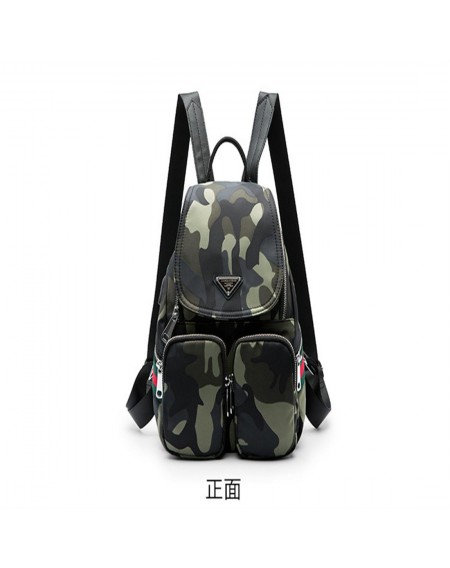 Backpackers female fashionista waterproof Oxford cloth camouflage backpack wear-resistant printed leisure travel bag