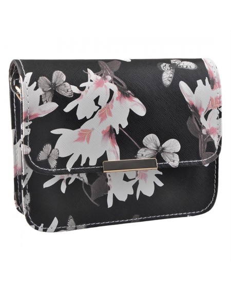 Women Floral Pattern leather Handbag Small Messenger Bag Clutch Shoulder Bags