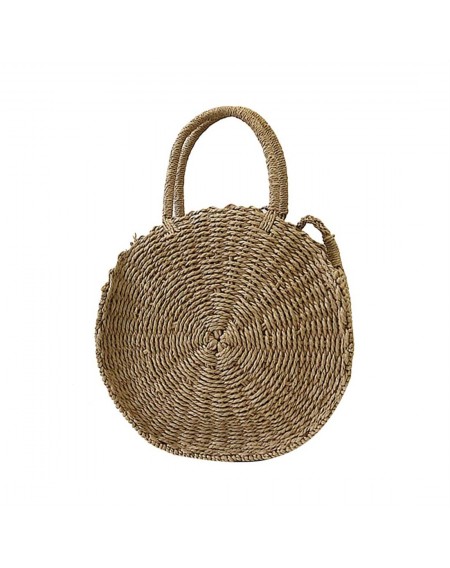 Women Straw Braided Weave Totes Bag Summer Casual Beach Handbags Rattan Bag