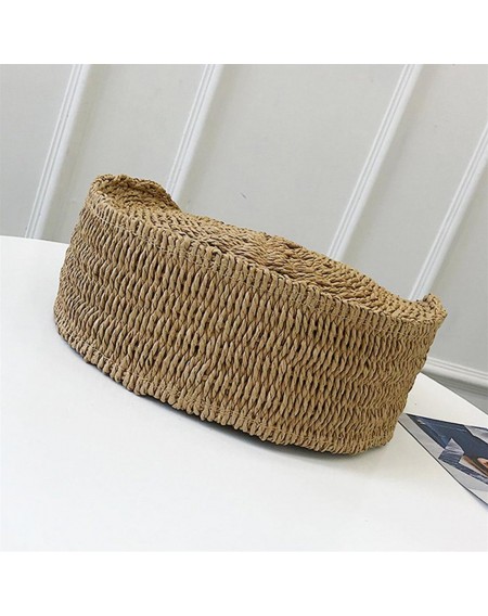 Women Straw Braided Weave Totes Bag Summer Casual Beach Handbags Rattan Bag