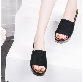 High Sandals Slippers Thick Muffin Sole Slippers Summer Fashion Female Shoes