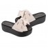 Fashion Large Bowknot Sandals Slippers Women Platform Shoes Summer Beach Shoes