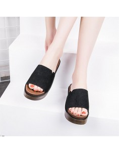 High Sandals Slippers Thick Muffin Sole Slippers Summer Fashion Female Shoes