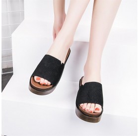 High Sandals Slippers Thick Muffin Sole Slippers Summer Fashion Female Shoes