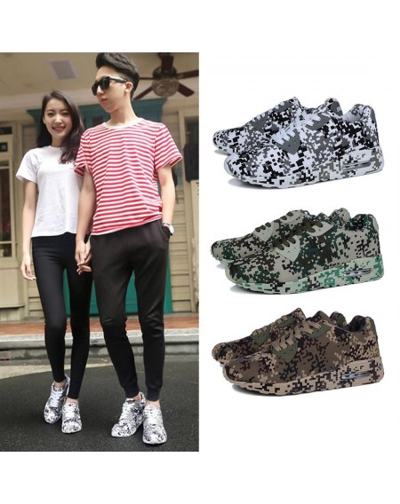 Fashion Camouflage Lovers Shoes Unisex Casual Shoes Breathable Sports Shoes