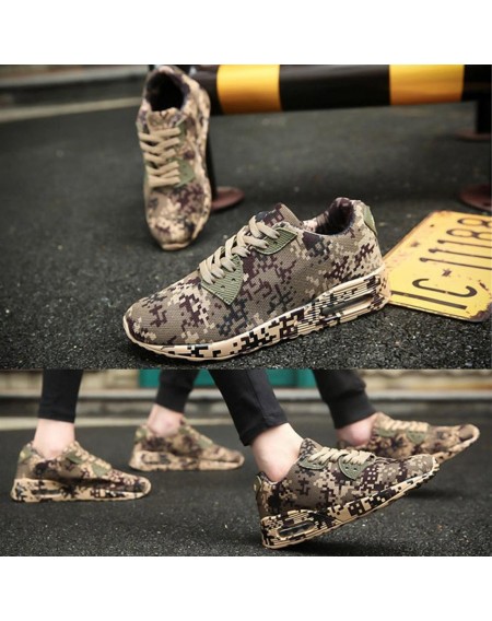 Fashion Camouflage Lovers Shoes Unisex Casual Shoes Breathable Sports Shoes