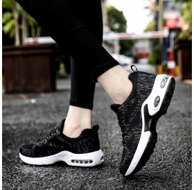 Casual Women Men Couples Outdoor Sport Knitted Air Cushion Sneaker Shoes