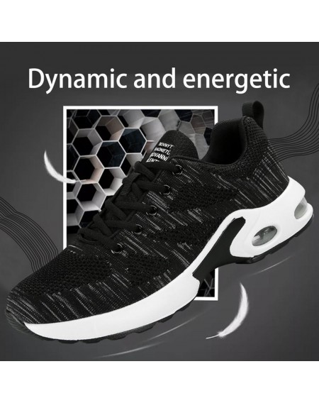 Casual Women Men Couples Outdoor Sport Knitted Air Cushion Sneaker Shoes