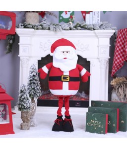 Retractable Santa Claus decorations mall hotel bar festival scenery props home decoration A style