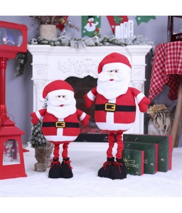 Retractable Santa Claus decorations mall hotel bar festival scenery props home decoration A style