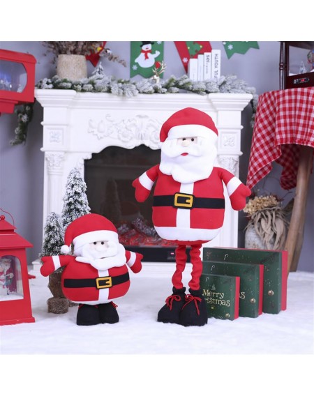 Retractable Santa Claus decorations mall hotel bar festival scenery props home decoration A style