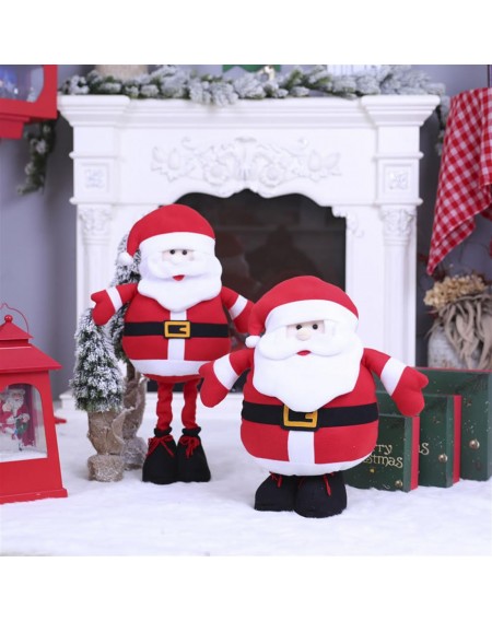 Retractable Santa Claus decorations mall hotel bar festival scenery props home decoration A style