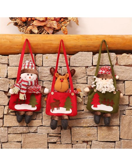 Creative new doll tote bag candy bag Christmas apple bag gift bag Santa style