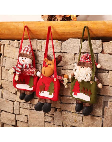 Creative new doll tote bag candy bag Christmas apple bag gift bag Santa style