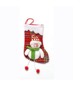 Christmas stockings children's gift bag gift bag Christmas tree decorations Santa Claus snowman small Christmas stockings new cloth snowman style