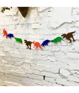 Dinosaur theme party decoration pull flag 2.5m dinosaur pull flag