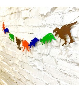 Dinosaur theme party decoration pull flag 2.5m dinosaur pull flag